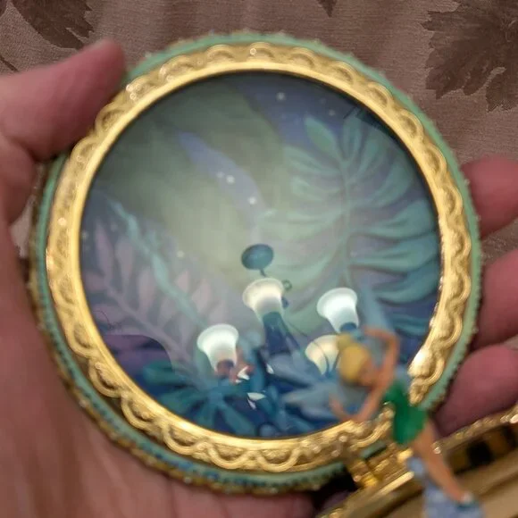 Disney 1951 Tinker Bell Neverland "You Can Fly" Music Box, Gently Used! - Picture 8 of 10